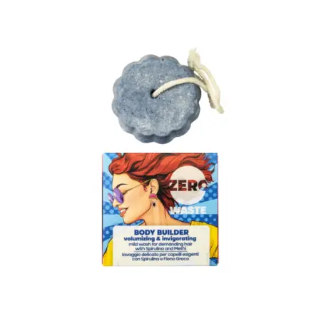 BioGentleaf Zero Waste Body Buillder Pastilla de Champú sin Sulfatos 60gr